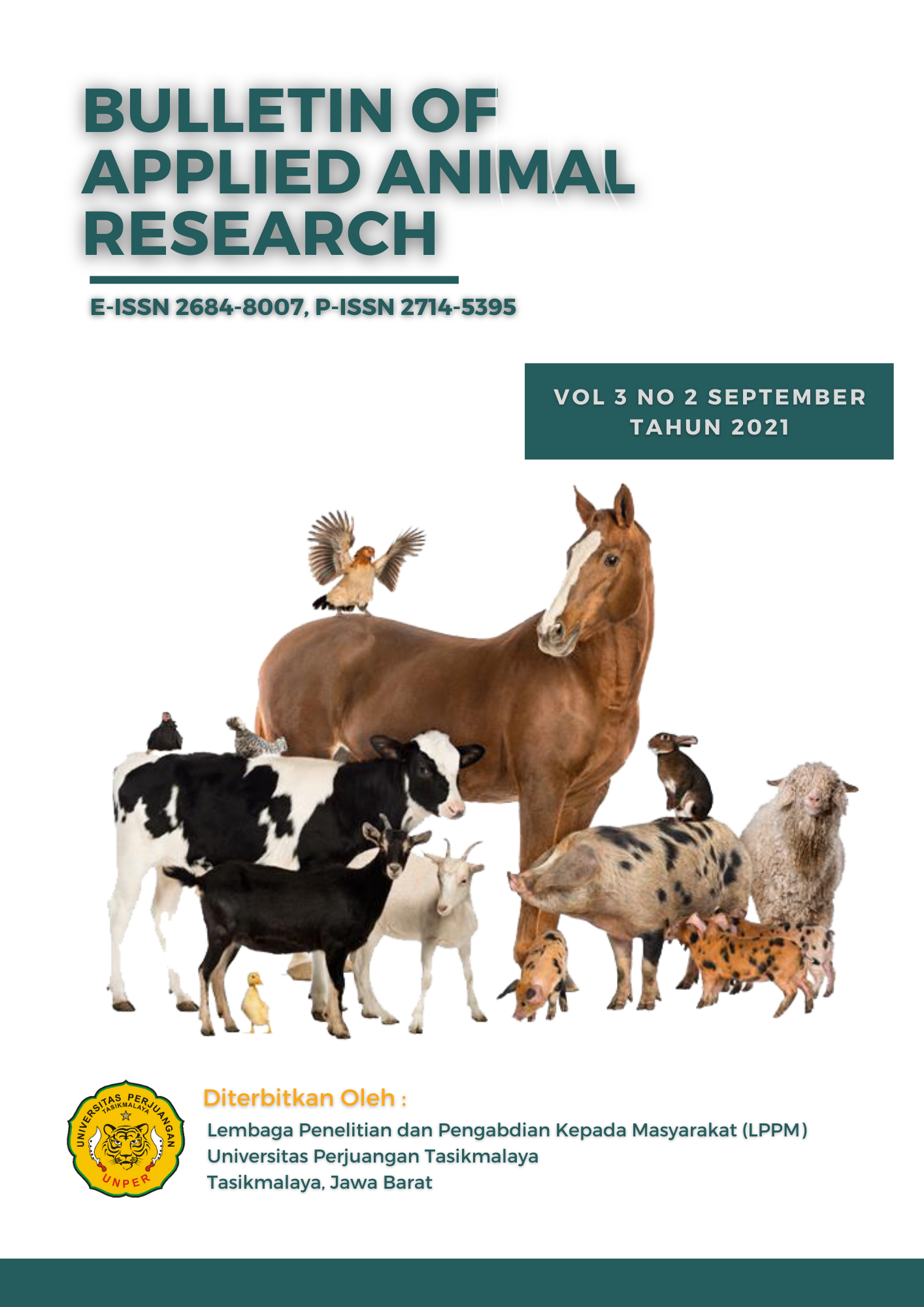 					Lihat Vol 3 No 2 (2021): Bulletin of Applied Animal Research
				